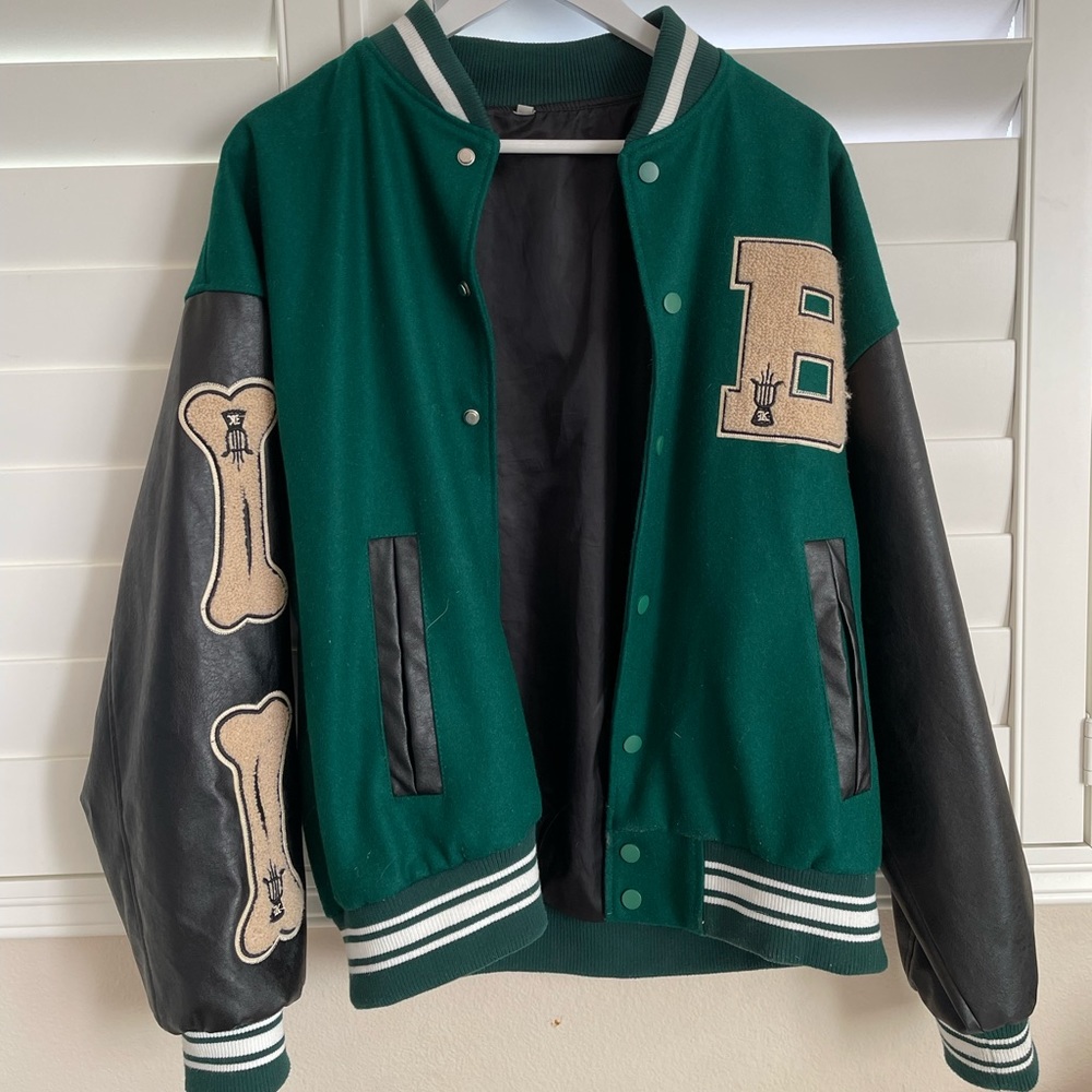 Bone Varsity Jacket